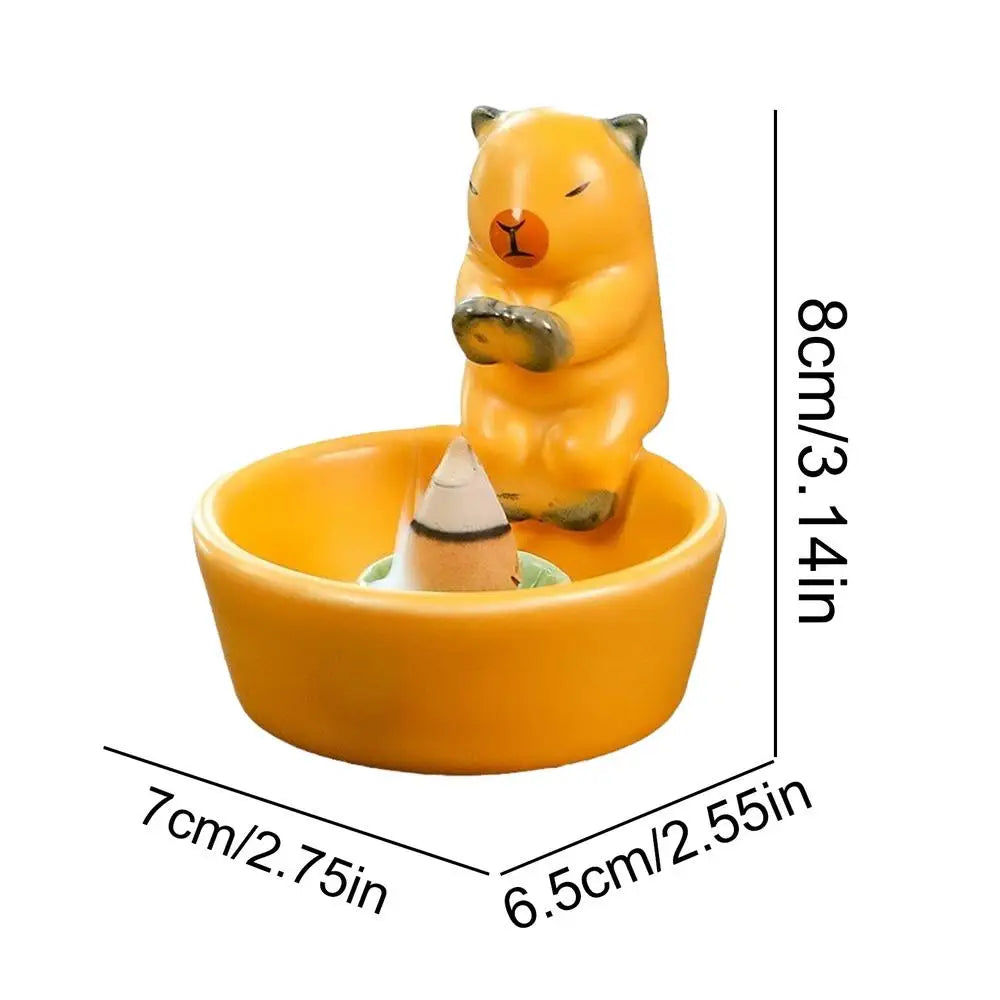 Cat Candle Holder Cute Cone Incense Burner Incense Tray Elegant Ceramic Stick Incense Holder Incense Cone Holder Decoration