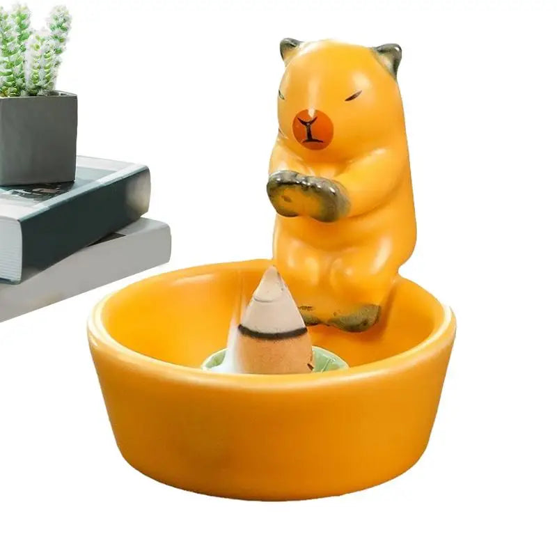 Cat Candle Holder Cute Cone Incense Burner Incense Tray Elegant Ceramic Stick Incense Holder Incense Cone Holder Decoration