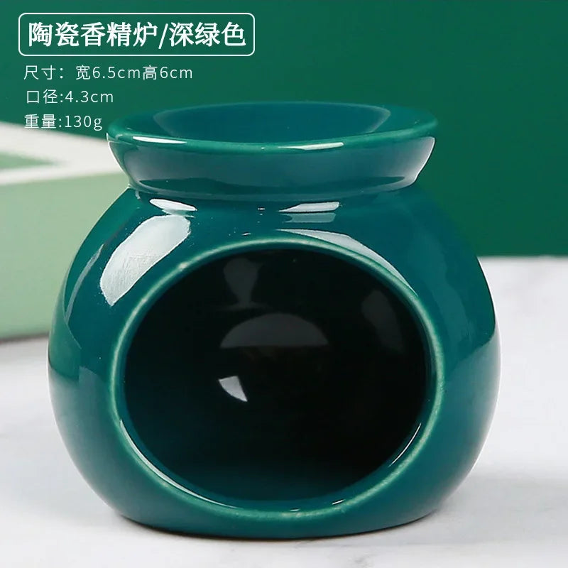 Ceramic Candle Heating Holder Essential Oil Burner Reed Diffuser Furnace Household Spa Salon Liqulid Aromatherapy Incense Burner