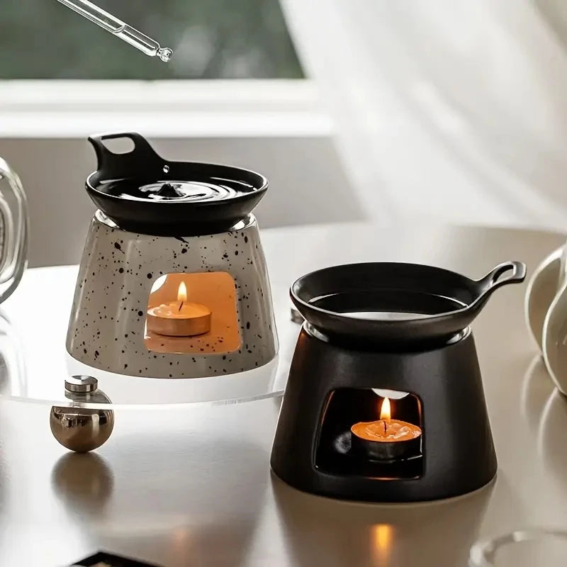 Fashion Creative Ceramic Aromatherapy Stove Can Dry Burn Fragrant Powder, Coffee Grounds, Aromatherapy Lamp, Essential Oil Heater
