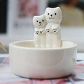 Couple Cat Candle Holder Ceramic Cartoon Aromatherapy Candle Holder