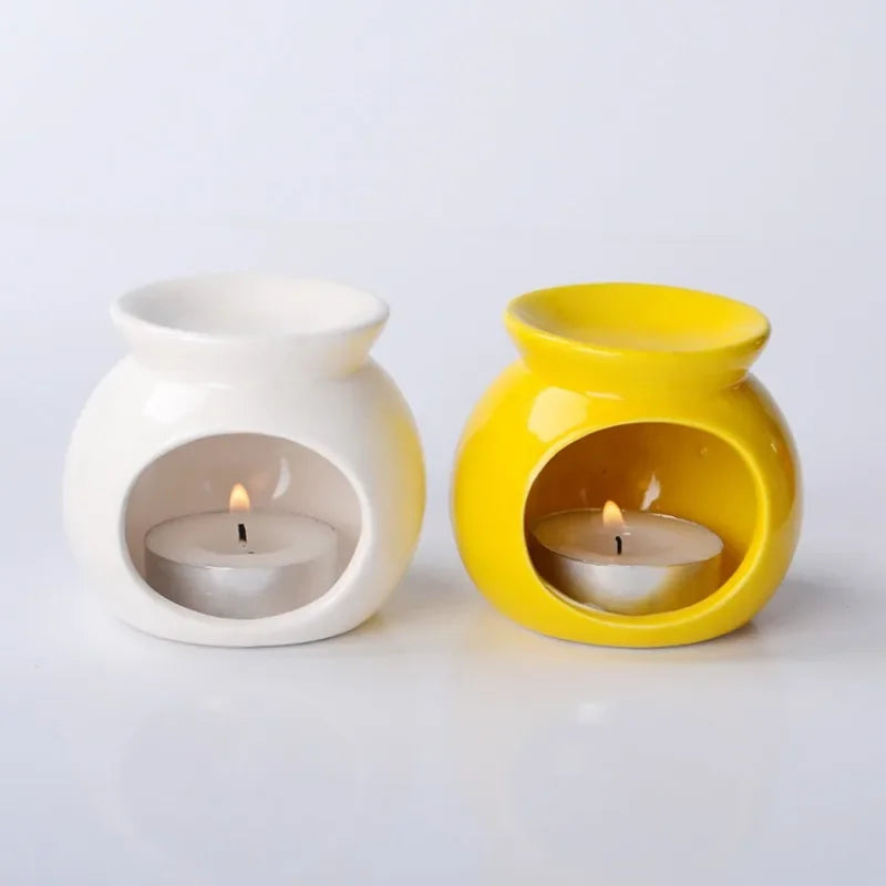 Ceramic Candle Heating Holder Essential Oil Burner Reed Diffuser Furnace Household Spa Salon Liqulid Aromatherapy Incense Burner