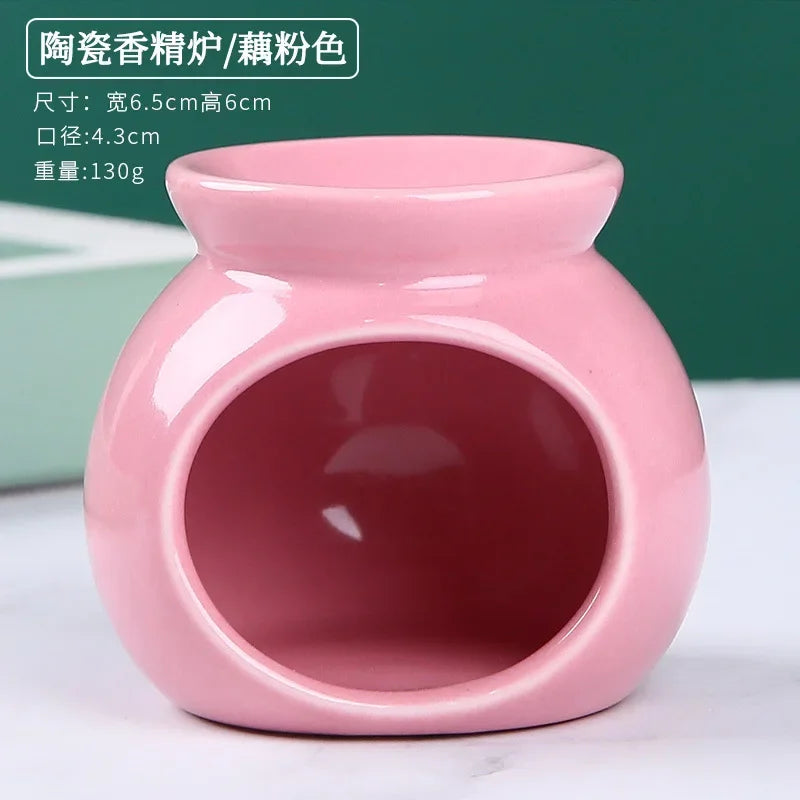 Ceramic Candle Heating Holder Essential Oil Burner Reed Diffuser Furnace Household Spa Salon Liqulid Aromatherapy Incense Burner