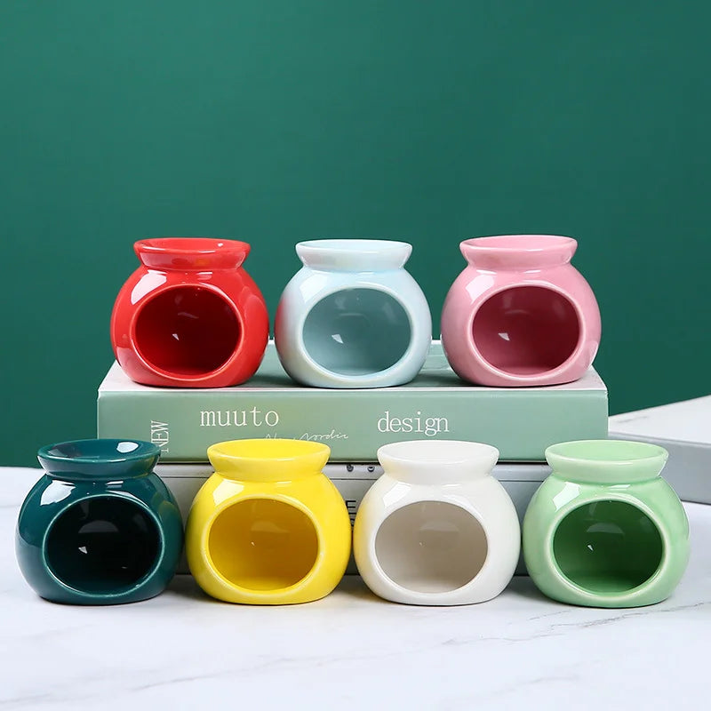 Ceramic Candle Heating Holder Essential Oil Burner Reed Diffuser Furnace Household Spa Salon Liqulid Aromatherapy Incense Burner
