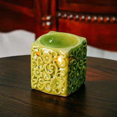 Creative Retro Crack Glaze Ceramic  Essential Oil Lamps Aroma Burner for Home Dinner Decor Aromatherapy Smell Removing Censer