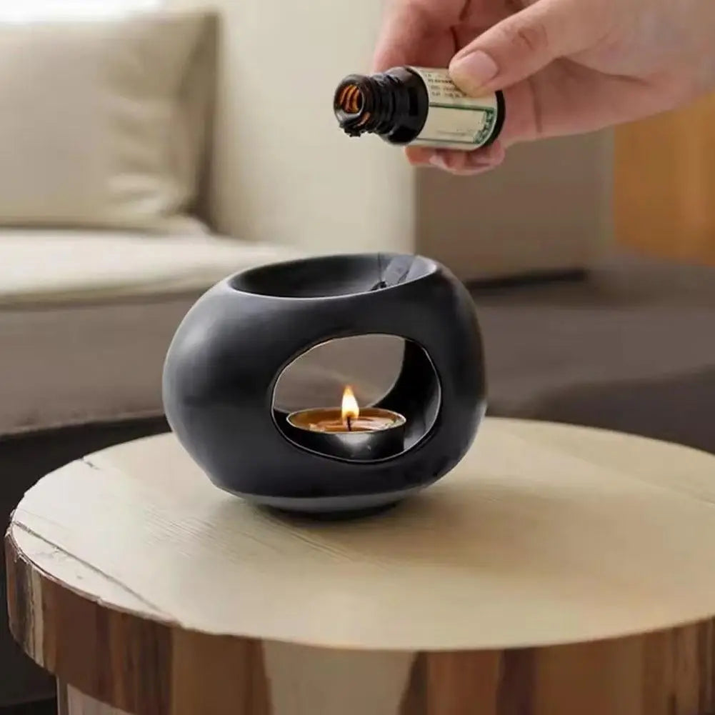 Incense Burner Ceramic Candle Heater Oil Diffuser Aromatherapy Home Office Relaxation Popular Spa Gift