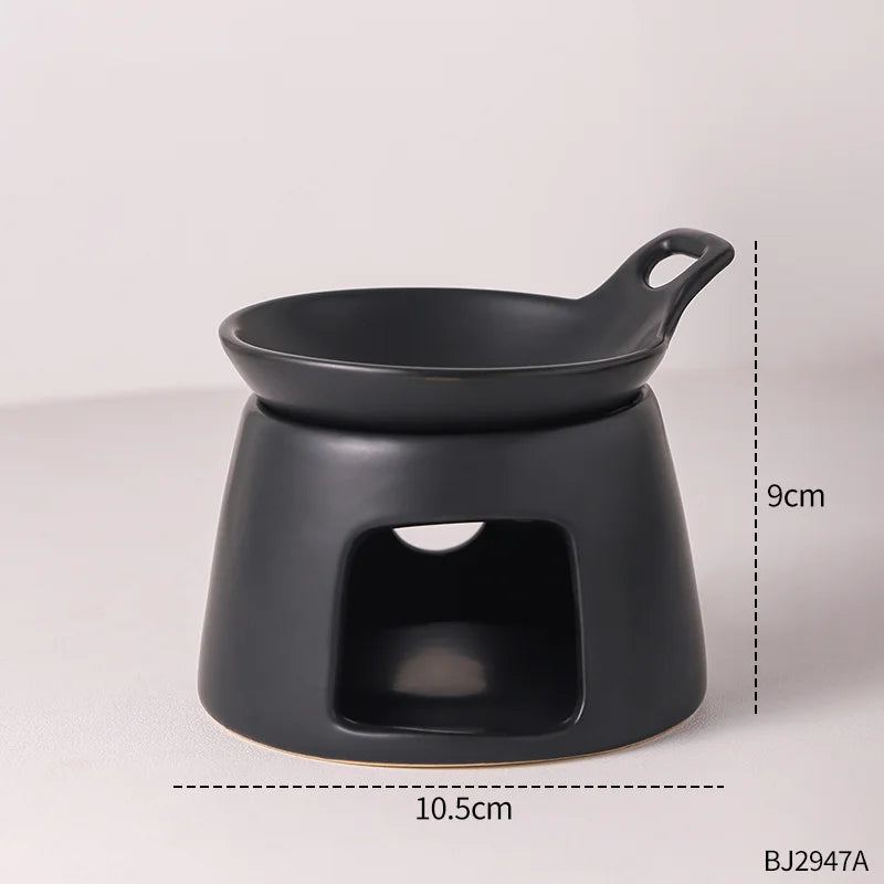 Fashion Creative Ceramic Aromatherapy Stove Can Dry Burn Fragrant Powder, Coffee Grounds, Aromatherapy Lamp, Essential Oil Heater