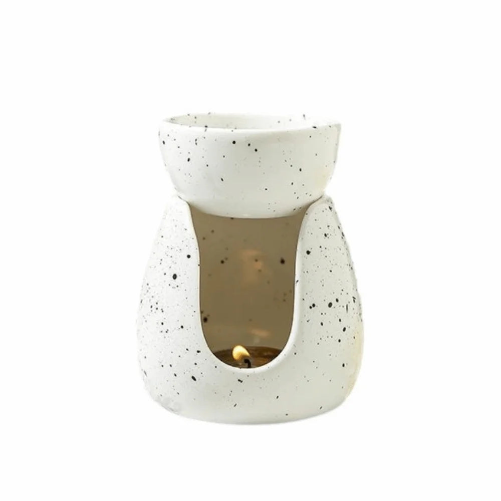 Minimalist Ceramic Essential Oil Stove Heat-resistant Decorative Candle Scented Burner Handmade Unique