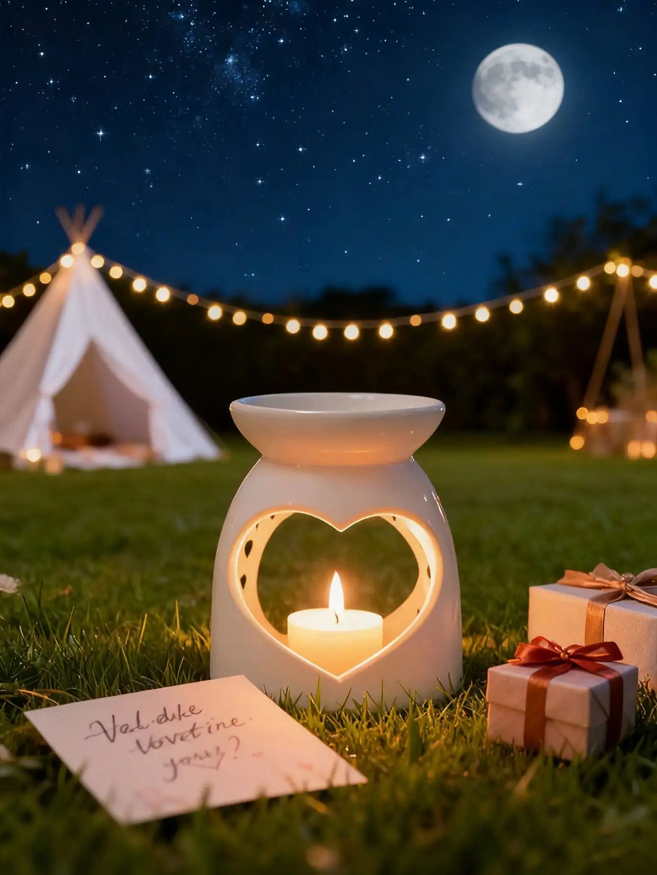 Ceramic Tealight Oil Burner, Hollow Out Aromatherapy Wax Melt Warmer, Candle Holder for Home Decor, Spa, Yoga, Gift
