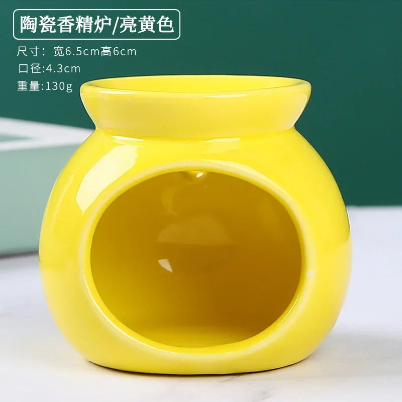 Ceramic Candle Heating Holder Essential Oil Burner Reed Diffuser Furnace Household Spa Salon Liqulid Aromatherapy Incense Burner