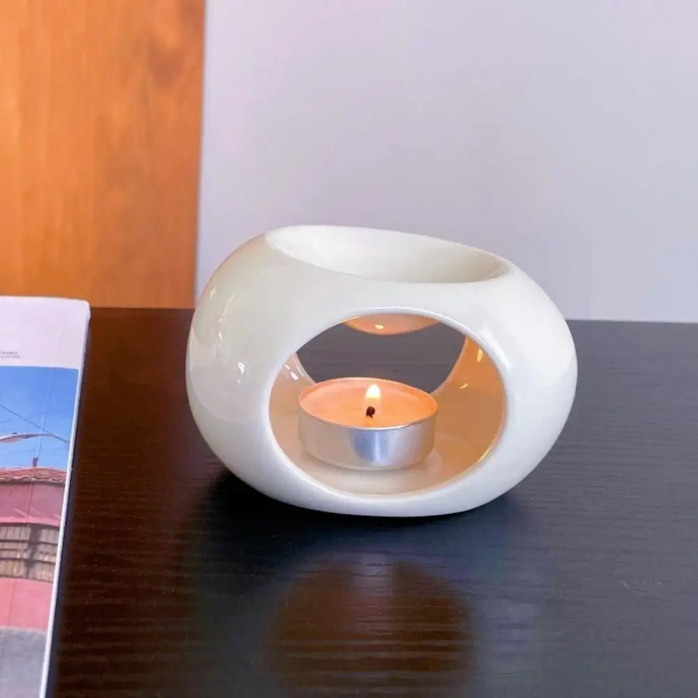 Incense Burner Ceramic Candle Heater Oil Diffuser Aromatherapy Home Office Relaxation Popular Spa Gift