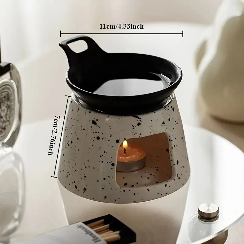 Fashion Creative Ceramic Aromatherapy Stove Can Dry Burn Fragrant Powder, Coffee Grounds, Aromatherapy Lamp, Essential Oil Heater