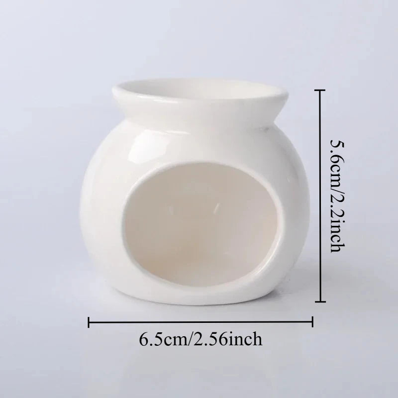 Ceramic Candle Heating Holder Essential Oil Burner Reed Diffuser Furnace Household Spa Salon Liqulid Aromatherapy Incense Burner