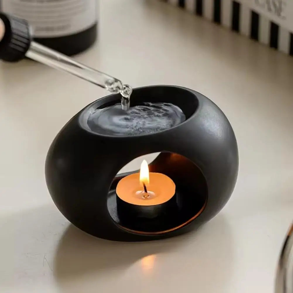Incense Burner Ceramic Candle Heater Oil Diffuser Aromatherapy Home Office Relaxation Popular Spa Gift