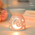 Ceramic Tealight Oil Burner, Hollow Out Aromatherapy Wax Melt Warmer, Candle Holder for Home Decor, Spa, Yoga, Gift